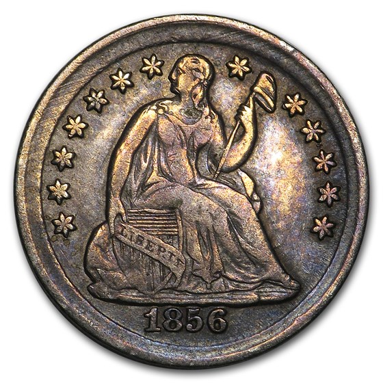 1856 Liberty Seated Half Dime XF 1856 Liberty Seated Half Dime XF